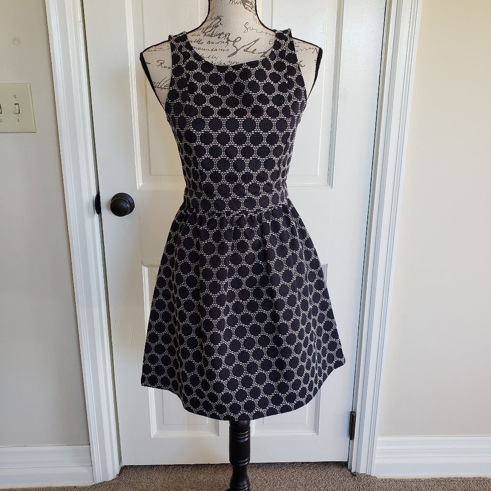 Navy sleeveless dress